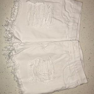 High waisted Denim cut offs